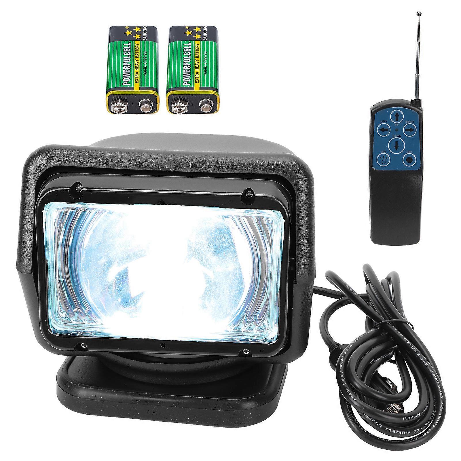 12/24V 55W HID Floodlight with Remote Control, Adjustable Angle, Waterproof, Outdoor, Black