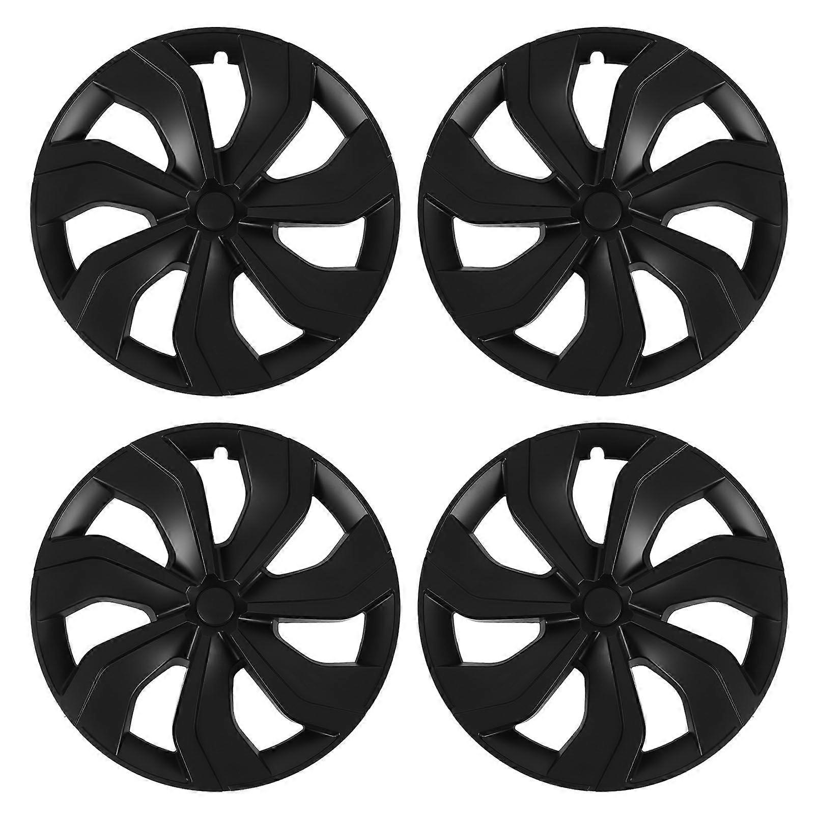 4Pcs 19in Wheel Hubcap Scratch Free Sporty Style Long Lasting Replacement for Tesla Model Y 2020 to 2023 Symmetrical