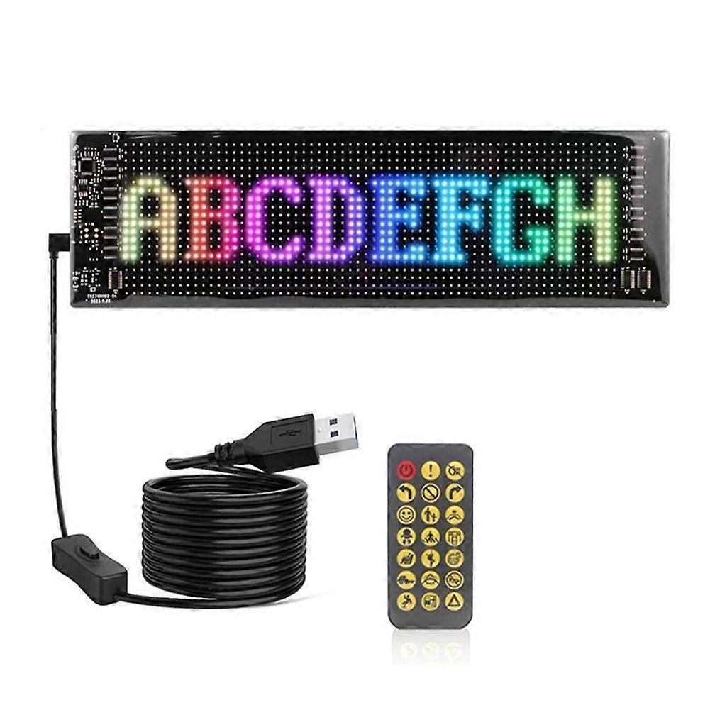 Led Matrix Display Car Panel Flexible Pixel Programmable Scrolling Advertising DIY Animation Text Matrix Panel RGB 20x64