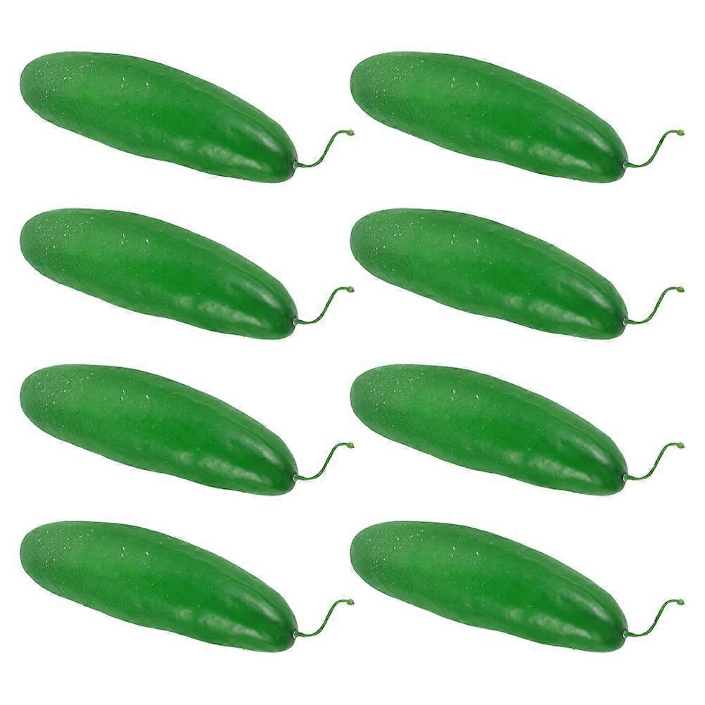 Lifelike Cucumber Models Artificial Vegetable for Decoration 32Pcs