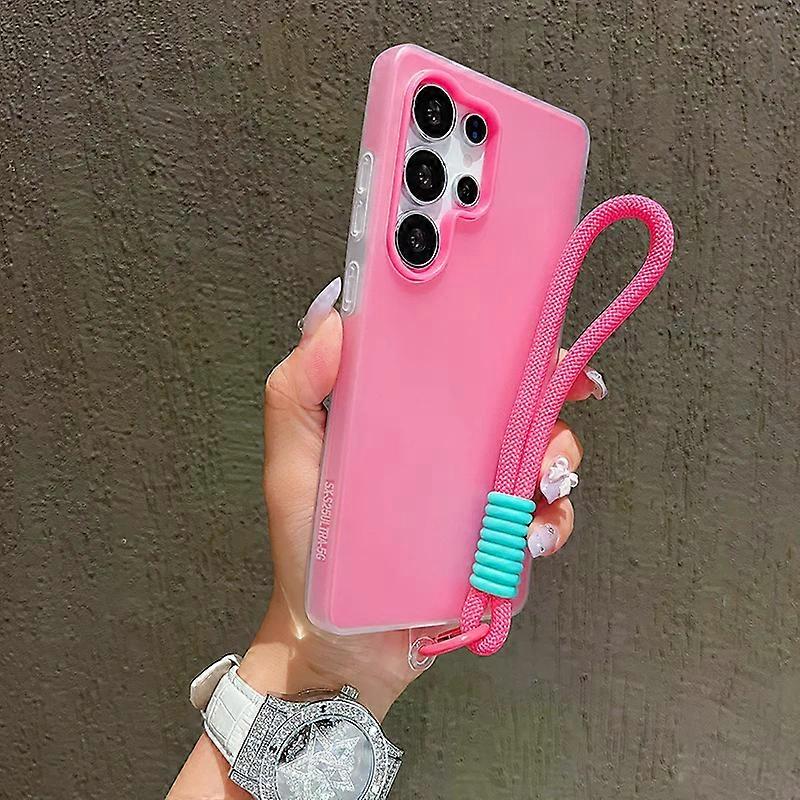 New Candy Color Matte With Lanyard Case For Samsung Galaxy A56 A17 A07 A36 A26 A16 A06 A55 A35 A25 A15 A05 A54 A53 A52 A73 Cover
