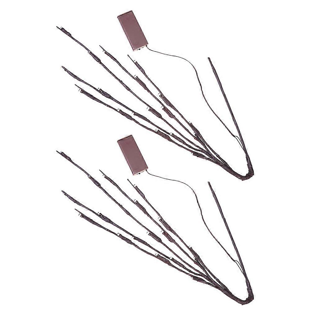 Lighted Branches Led Branch Lights Desk Modern Design Purple 2Set
