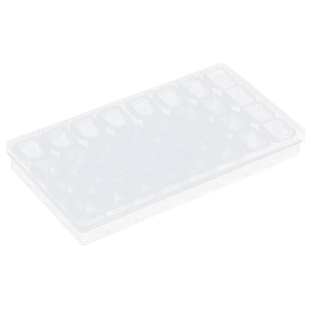 Plastic Home Storage Box for Storage with 32 Grids Transparent Organizer