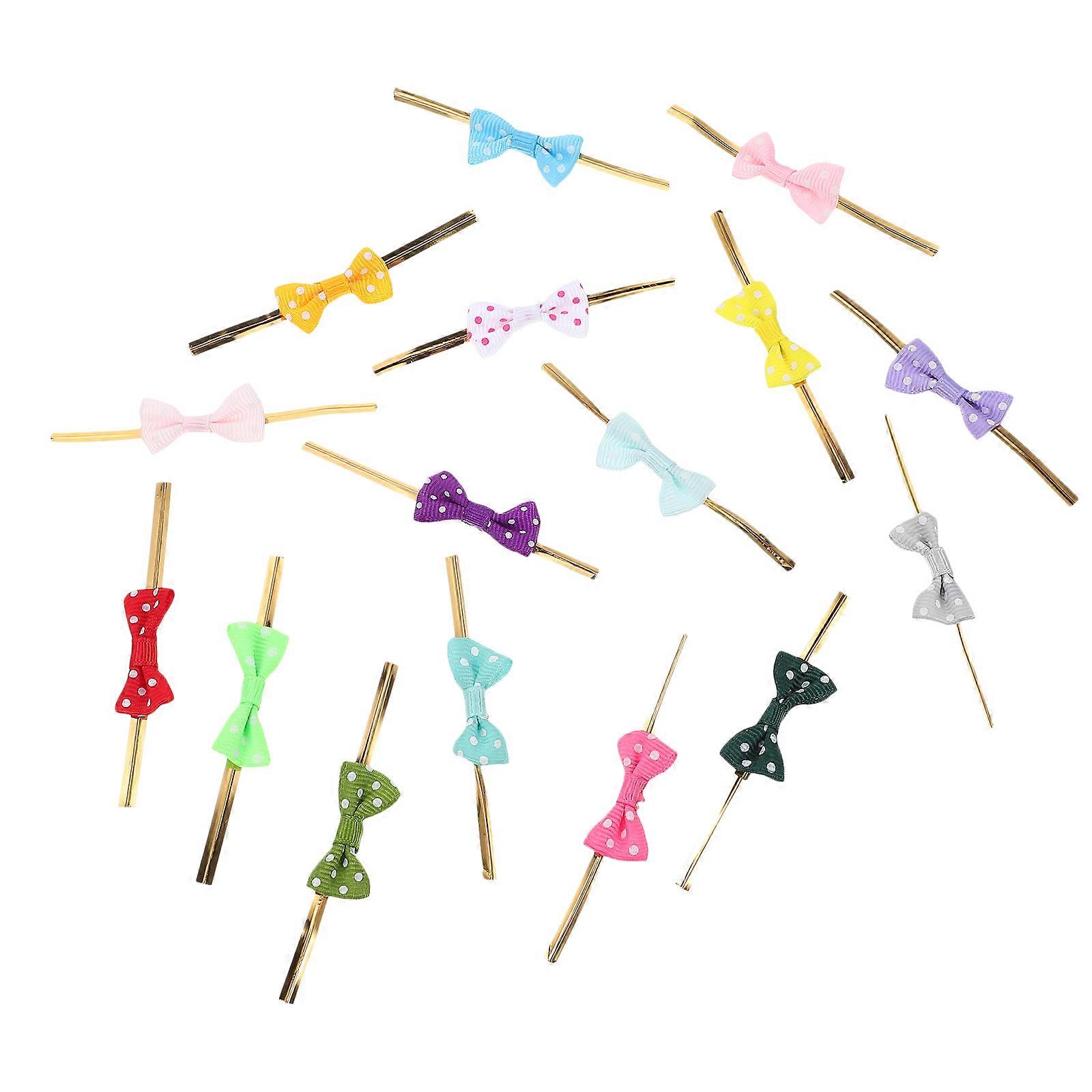 Lollipop Twisted Tie for Decor Use 100Pcs Multi Color Polyester Ties