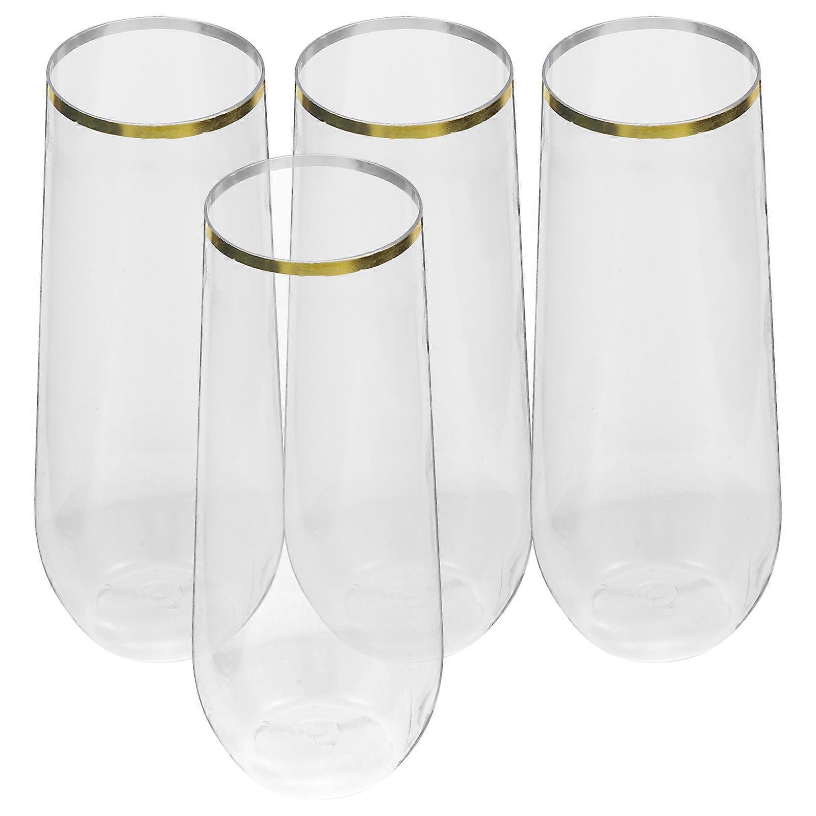 Elegant Juice Cups For Parties 4Pcs Unbreakable Simple Shape Perfect For Celebrations And Events