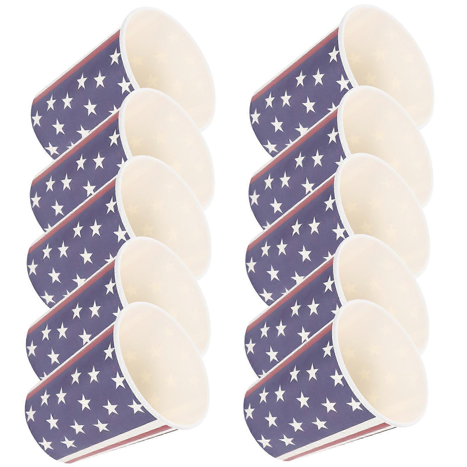 Patriotic Paper Cups Party Paper Cups for 24Pcs Independence Day Use
