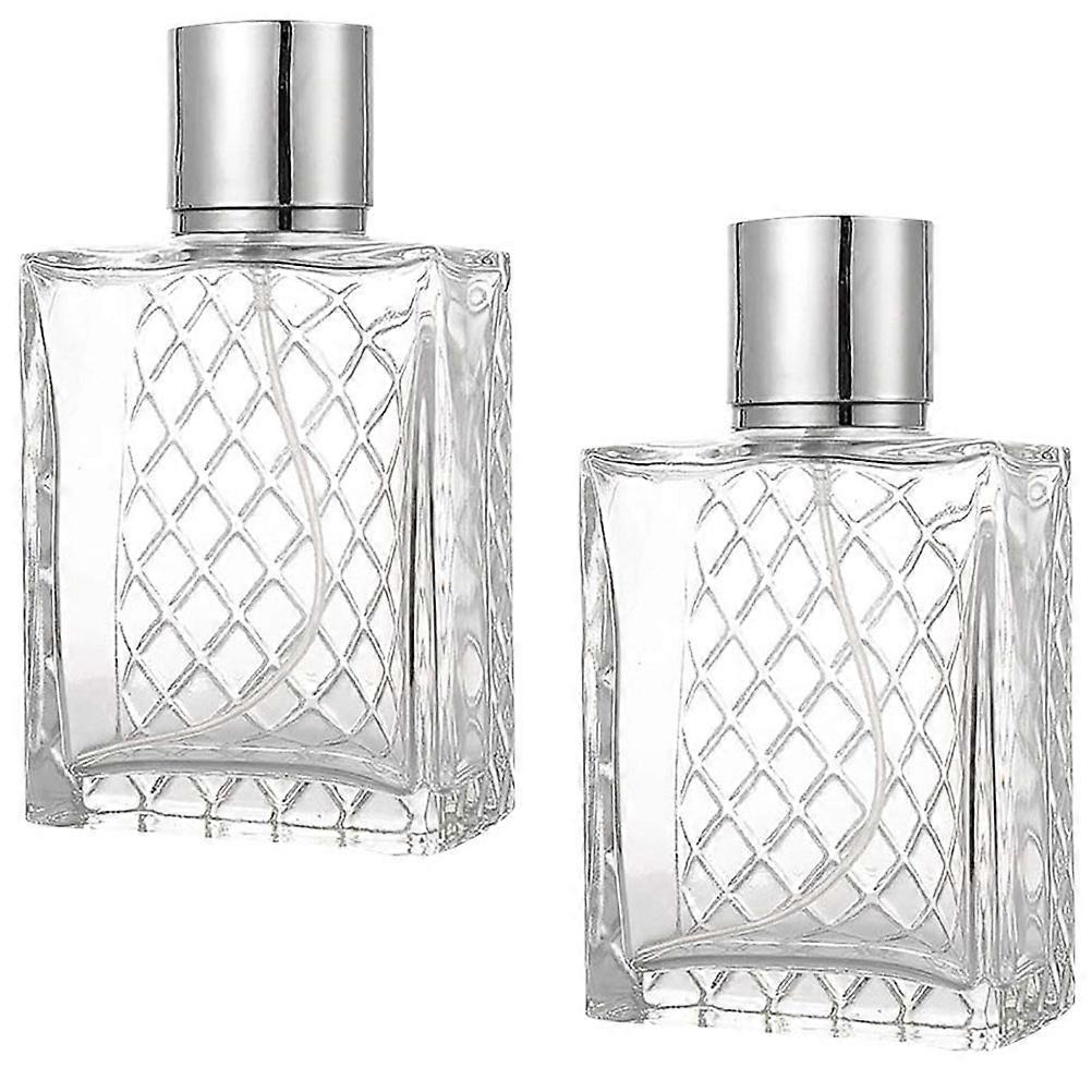 Empty Spray Bottle Transparent Glass for Perfume Storage 4Pcs