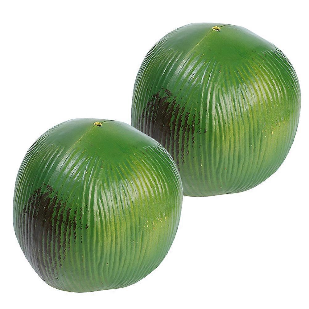 Lifelike Coconut Craft for Decor 4Pcs Simulated Plastic Display Item