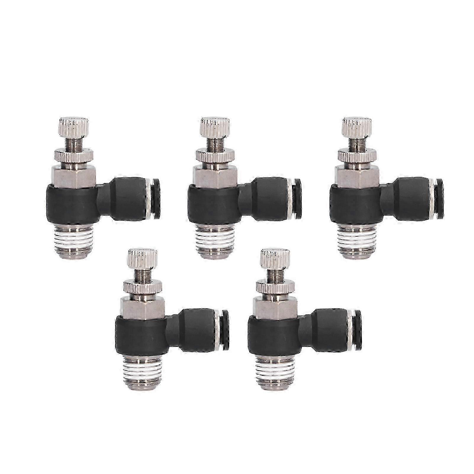 L Type Right Angle Throttle Valve Quick Fitting Convenient Elbow Air Flow Control Valve10-03