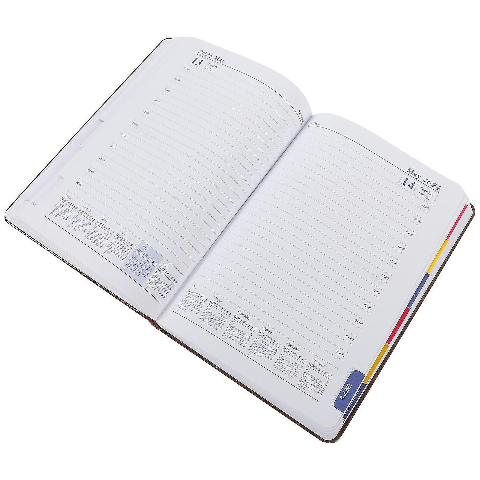 3Pcs Weekly Plan Pad Notebook for Efficient Schedule Planning Brown Paper
