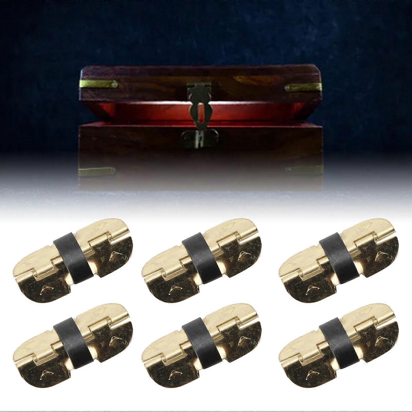 100 Pcs Iron Spring Hinges 30x13mm Self-Closing for Boxes