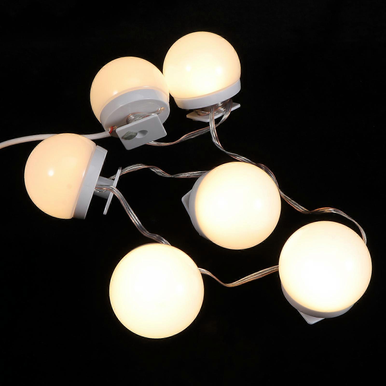 USB LED Makeup Light Bulb Adjustable Mirror Front Lamp 1Set