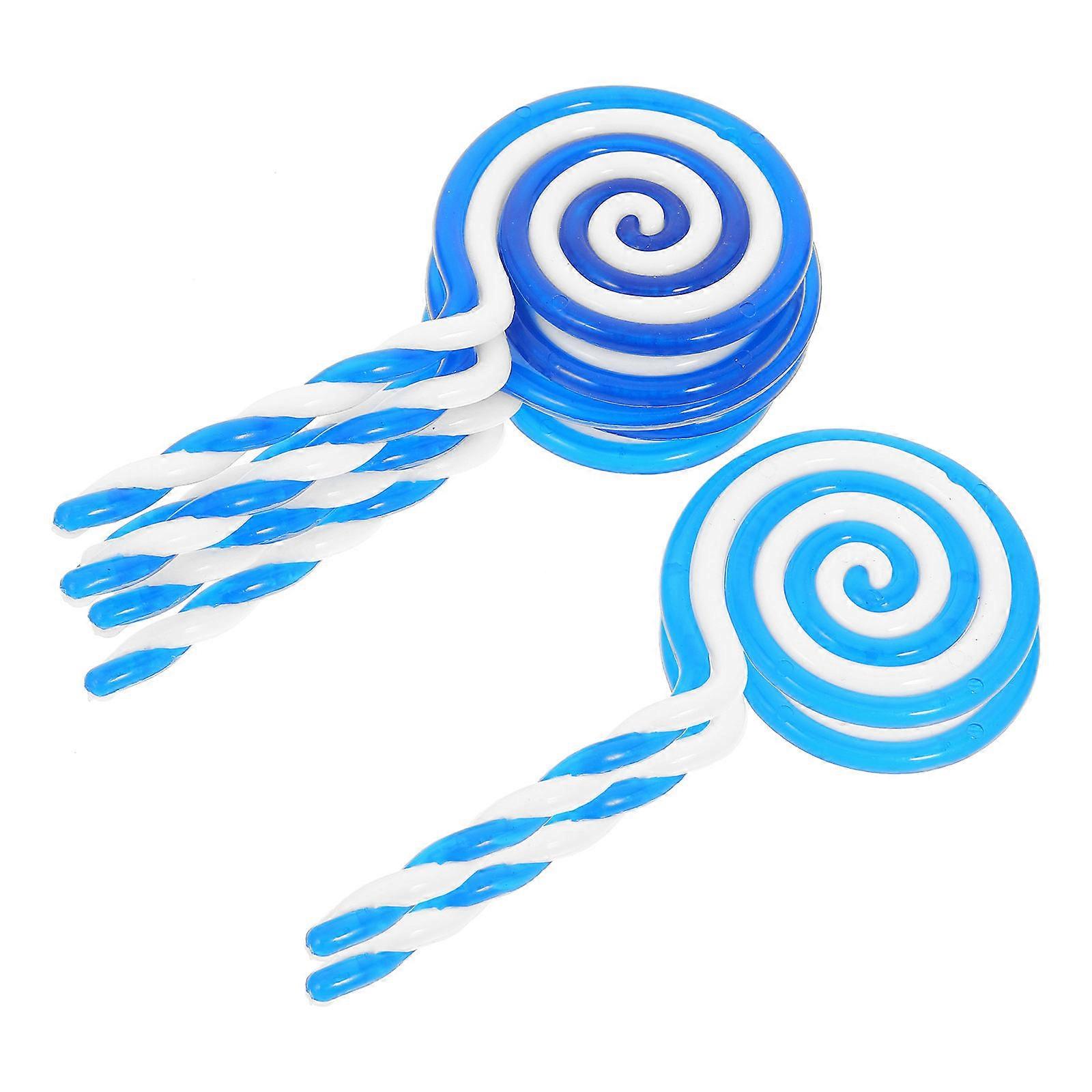 Lollipop Prop Blue Simulation Lollipop Model for Decoration 12Pcs