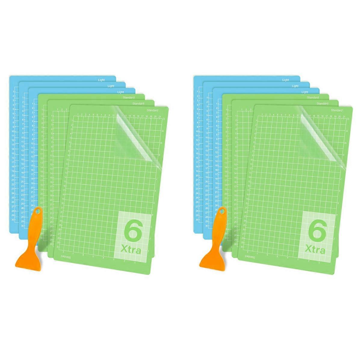 6pcs Cutting Mat for Xtra 12x8.5in Adhesive Reusable