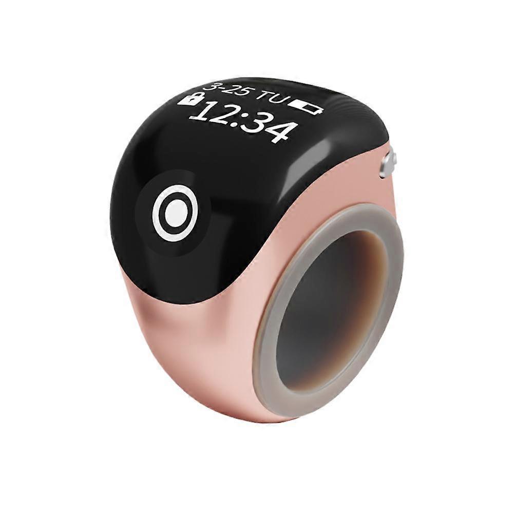3 Pack Adjustable Ring Type Touch Key Digital Counter with Type-C Charging for Counting Fitness Steps mat