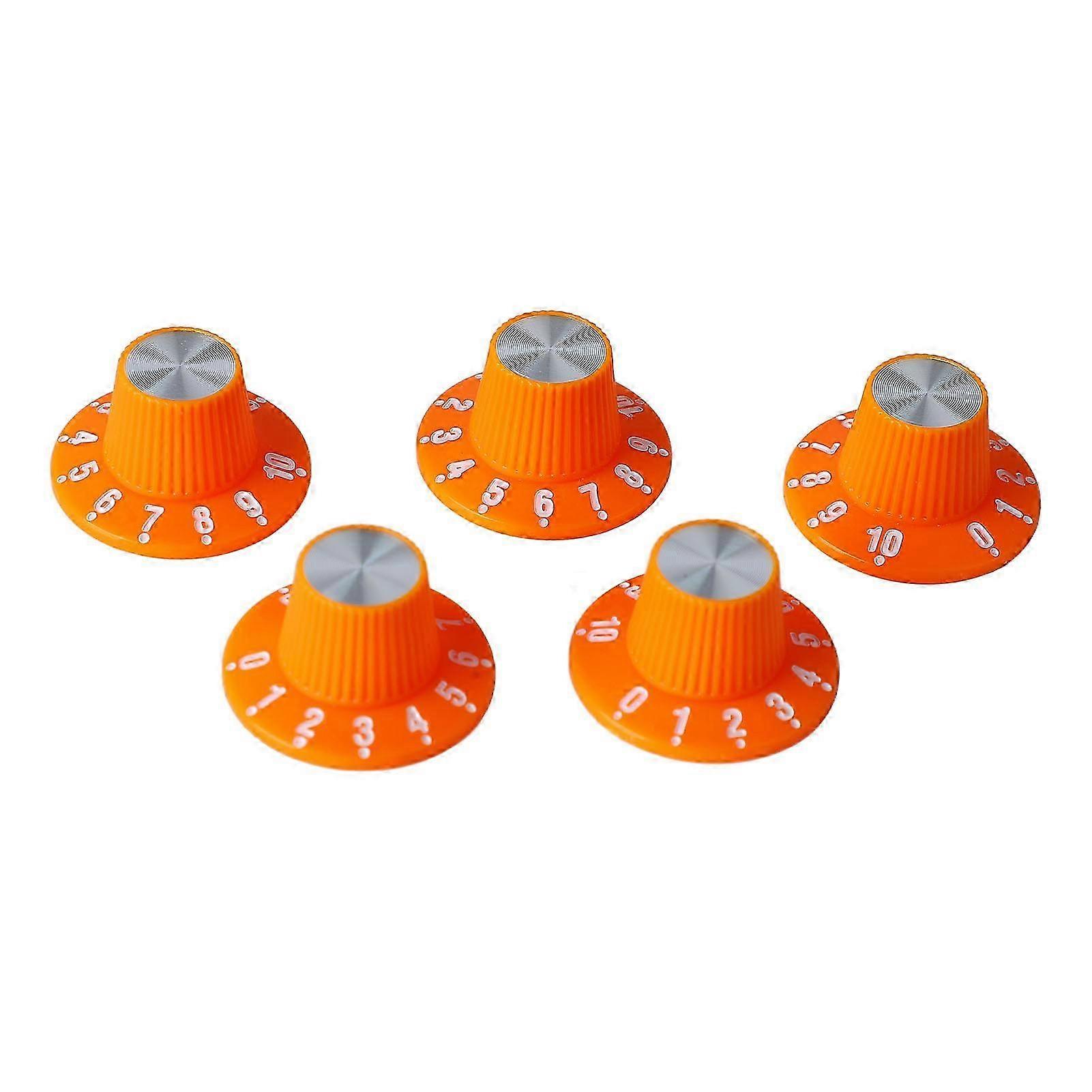 Enhanced Control Electric Guitar Knobs, Fine Splines Witch Hat Knobs Provide Professional Quality, Compatible With Most Electric Guitars, Ba