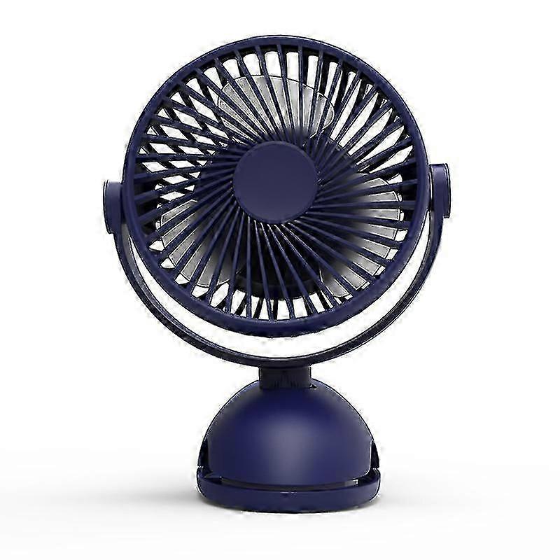 Usb Mini Rechargeable Desktop Clip Fan 360 Degree Rotatable With Led Display