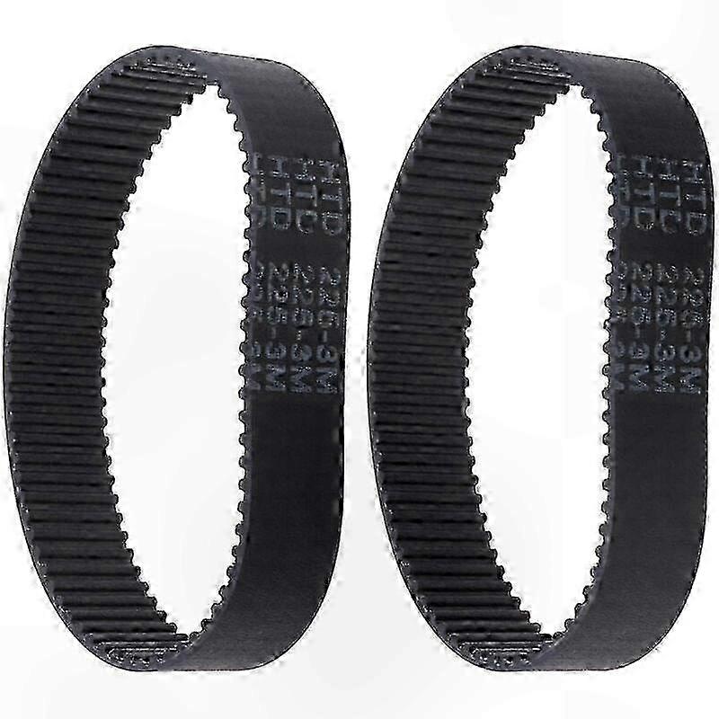 2-Pack 3M Toothed Rubber Timing Belts, Closed Loop Design for Precision Applications
