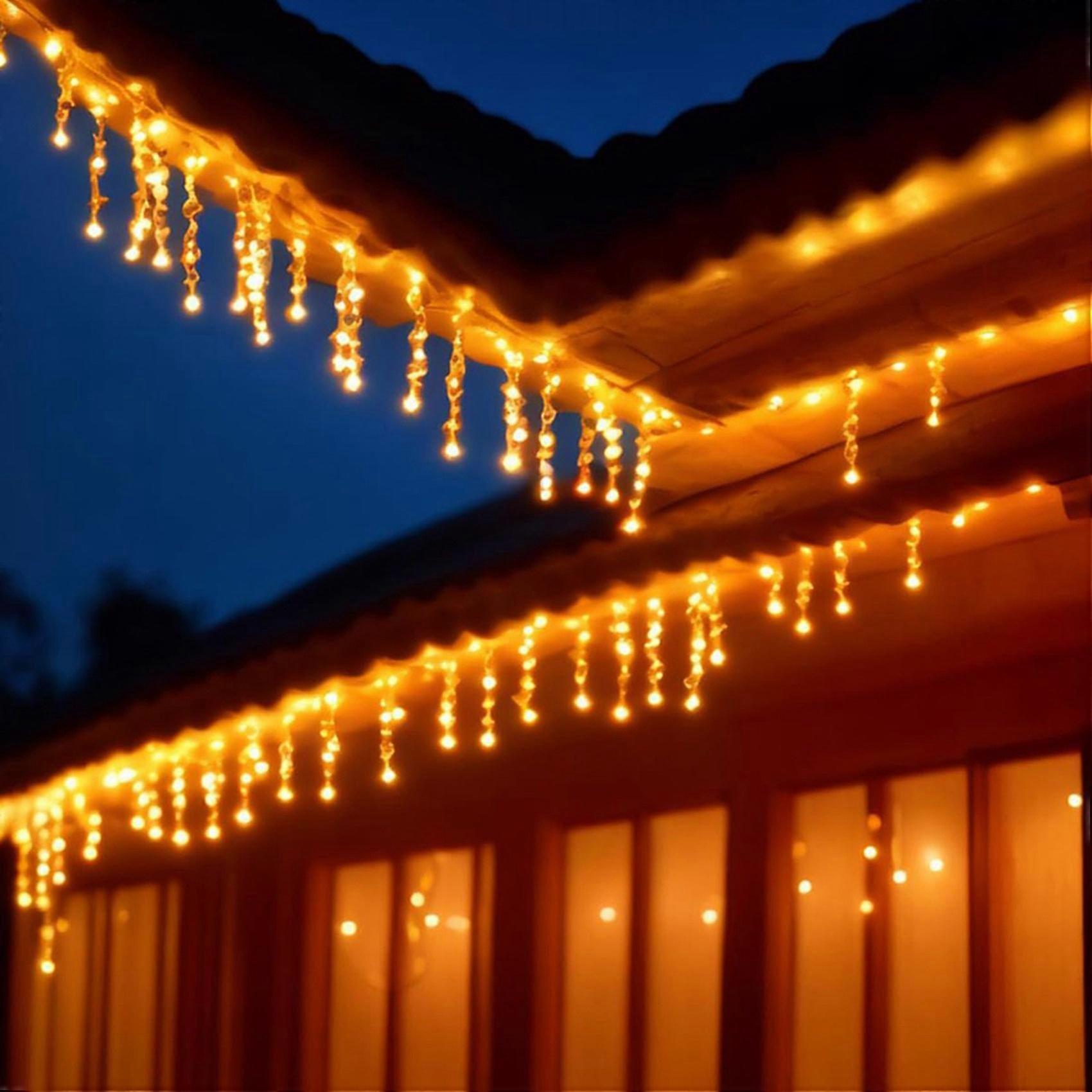 300PCS Gutter Hang Hooks Christmas Lights Ornament Hook Light Clips for Hanging Xmas Decoration Outside String Lights