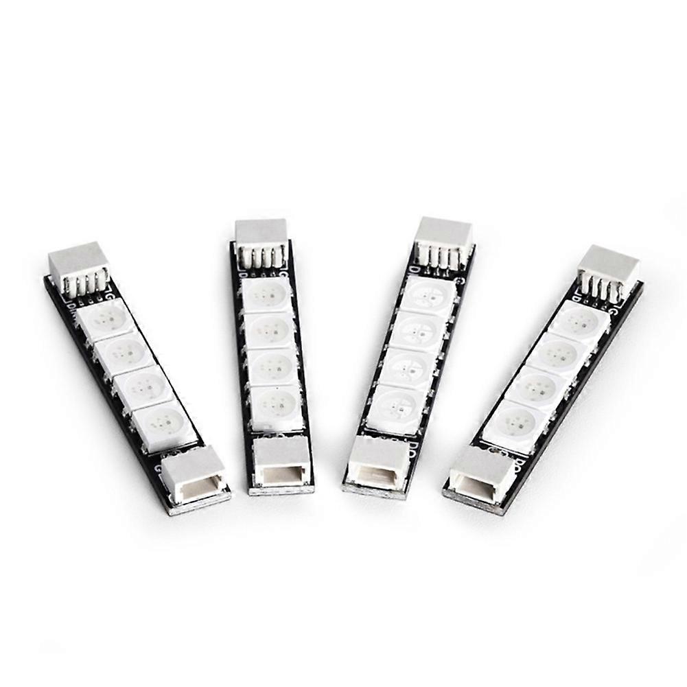 4PCS Programable 2812 Arm LED Light Armlight 5V RGB for RC FPV Racing