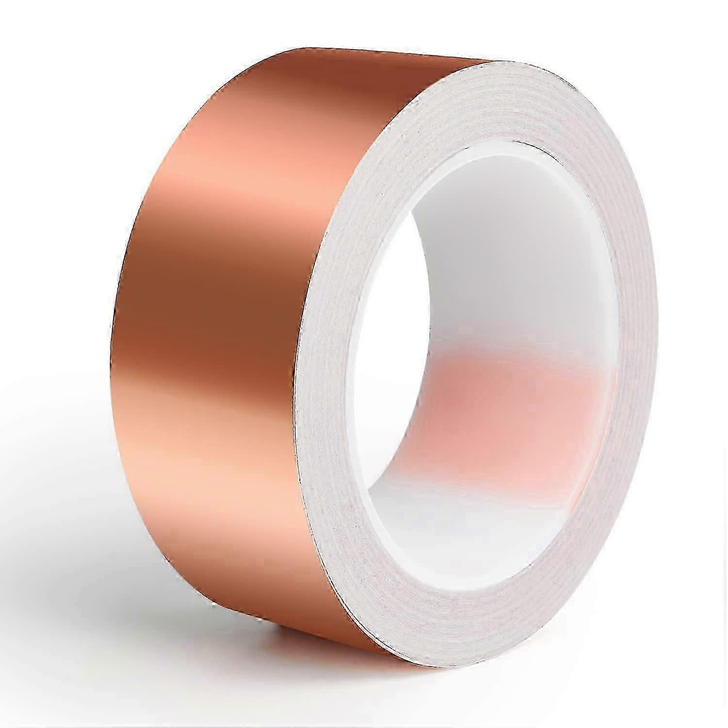 구리 달팽이 테이프, 30mm x 20m 달팽이 장벽 달팽이 보호 올려진 침대 식물, 자체 접착 구리 테이프 달팽이 방어