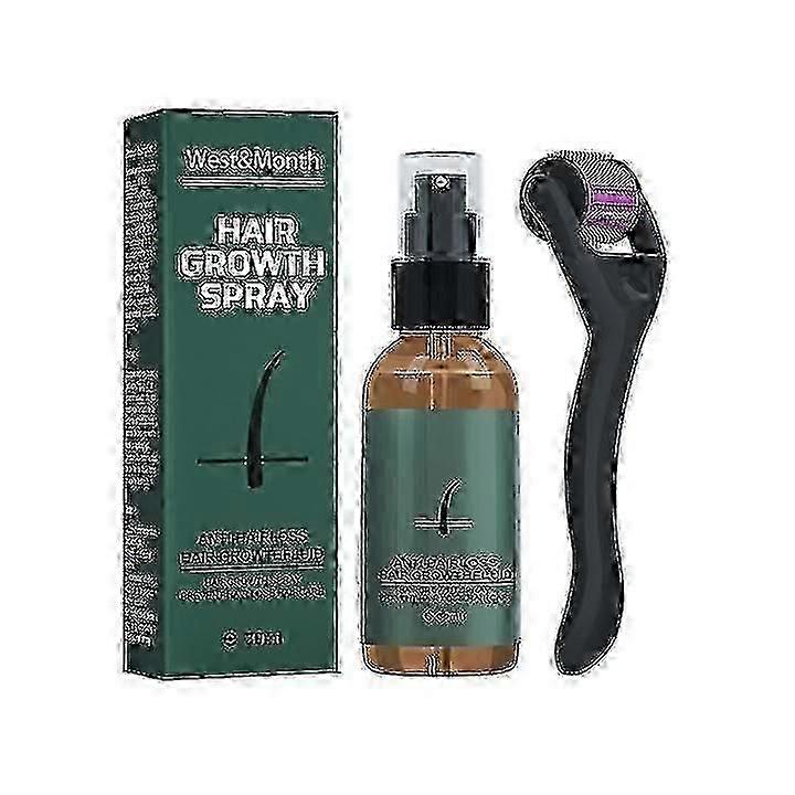 Complete 30ml Beard Growth Kit with Roller and Serum for Thicker Beard in British Style