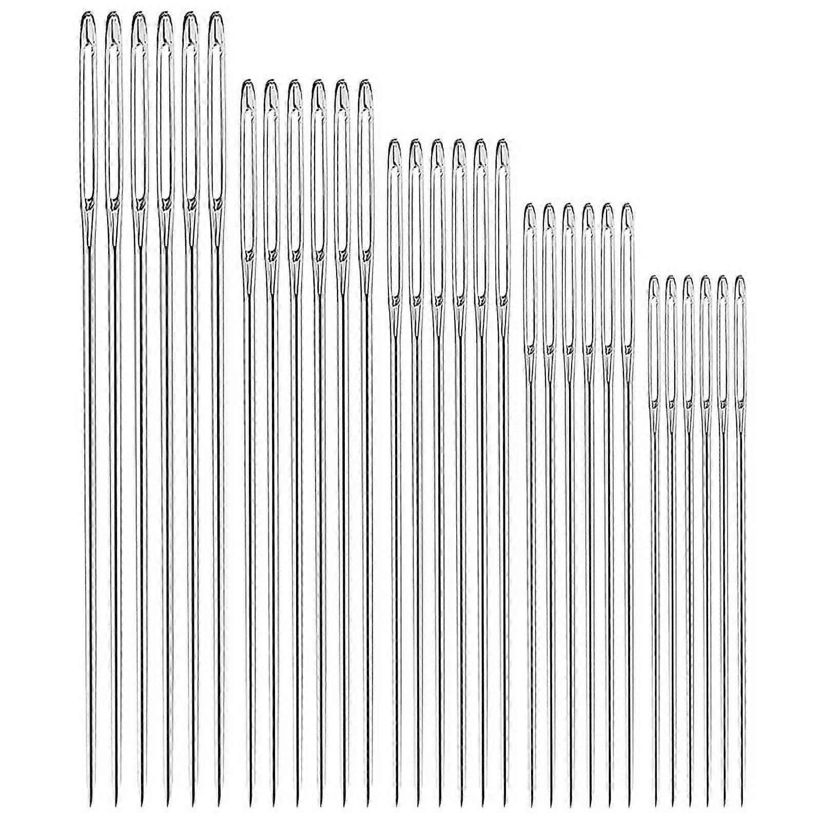 30Pcs Large-Eye Stitching Thick Needles, for Embroidery