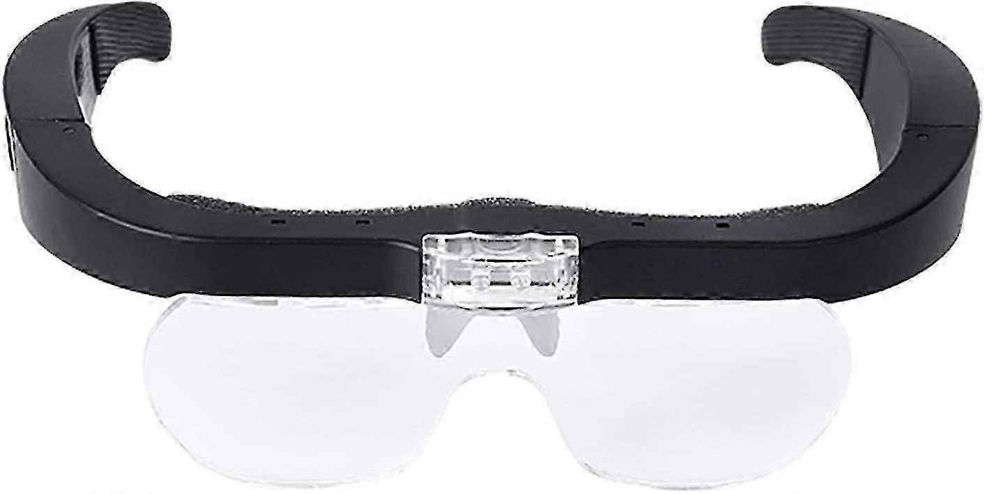 Glasses Magnifier With 4 Detachable Magnifiers, Usb Rechargeable Magnifier, Reading Magnifier With Led Light 25-26s