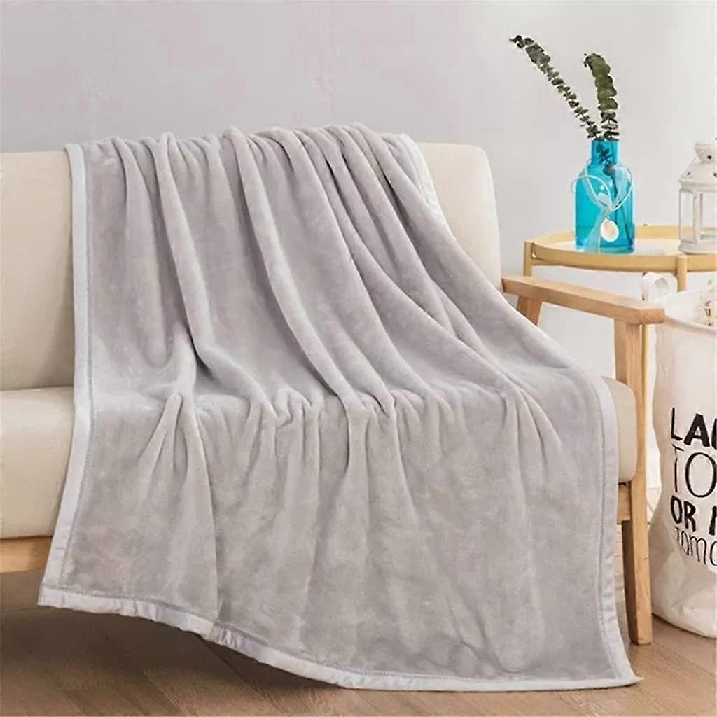 Super Soft Blanket Flannel Travel Blanket For Car Airplane Sofa Office Kids Size C 120cmx200cm Size D 200cmx230cm