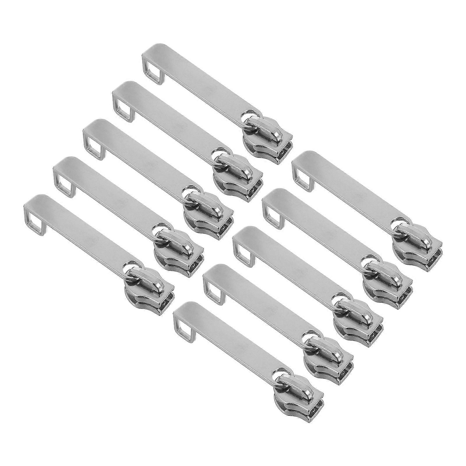 10 قطع نايلون سستة الأمتعة قفل هول استبدال انزلاق سحب انفصال سحاب سحب علامات التبويب حقيبة سستة سحب أجزاء علامة التبويب