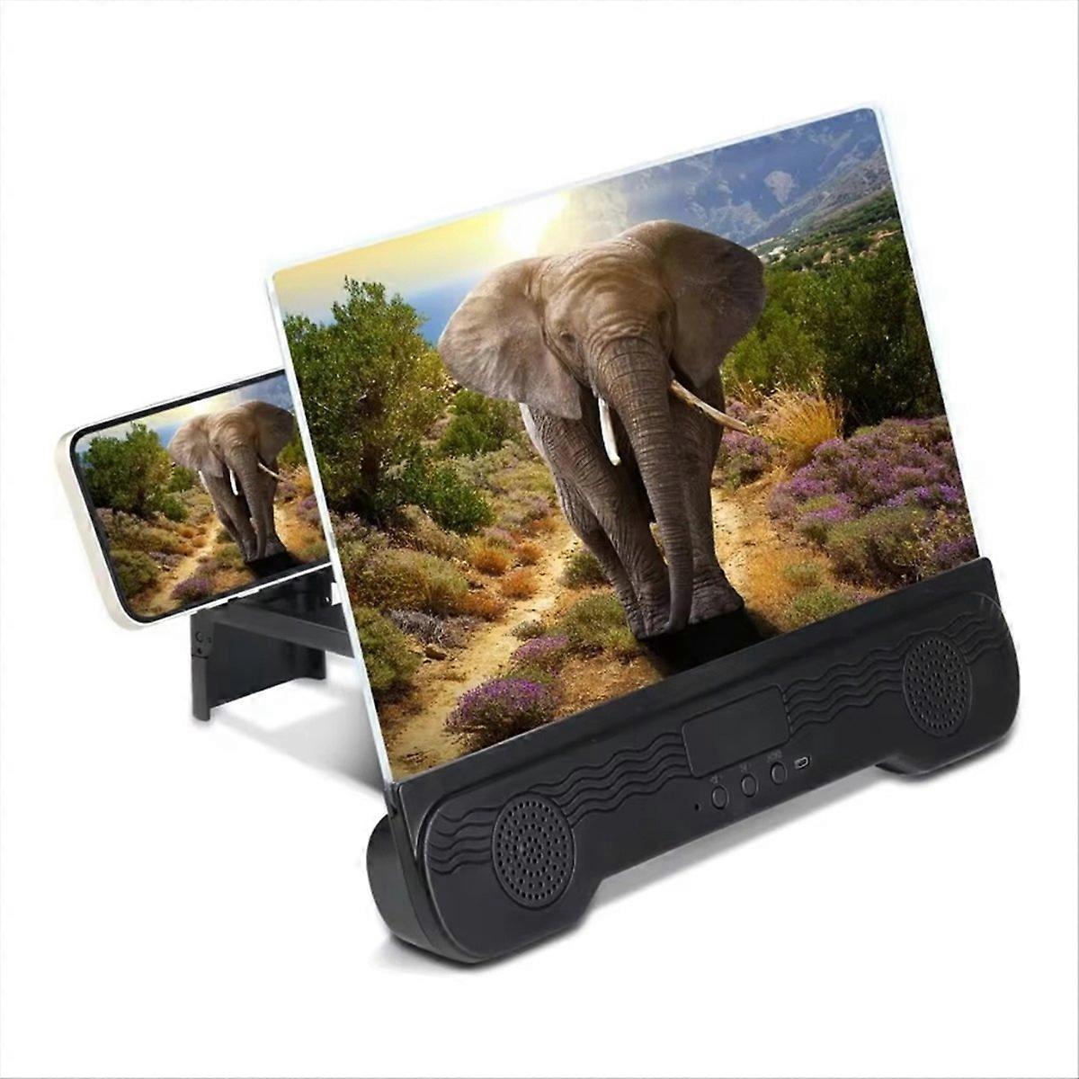 14In Cell Phone Screen Magnifier with Wireless Speaker Phone Stand
