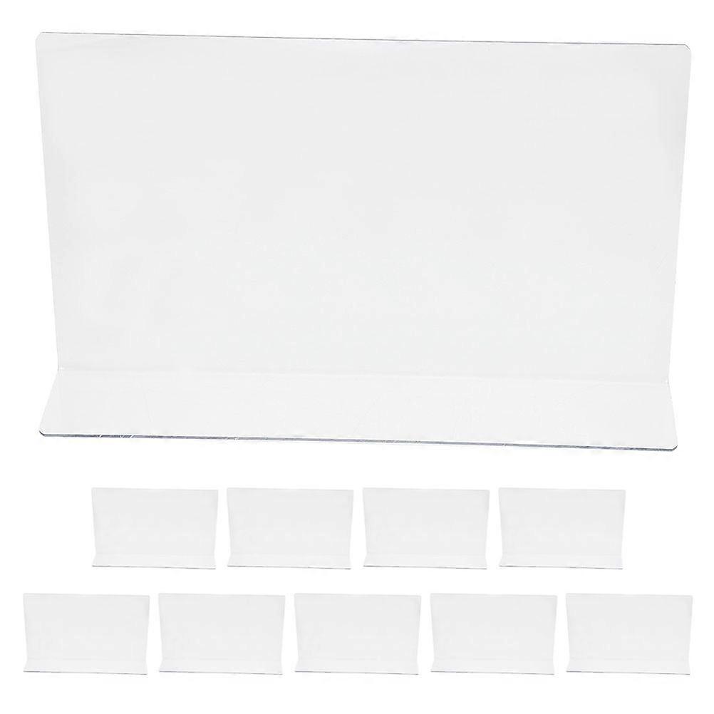 10pcs Supermarket Shelf Dividers L Shaped Shelf Separator Organizer for Bookcase