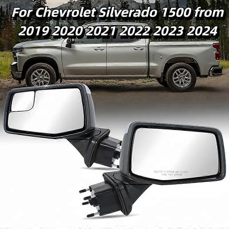 Applicable to Left Right Auto Power Rear View Mirror Side Door Mirror Assembly For Chevrolet Silverado 1500 from 2019 2020 2021 2022 2023 2024