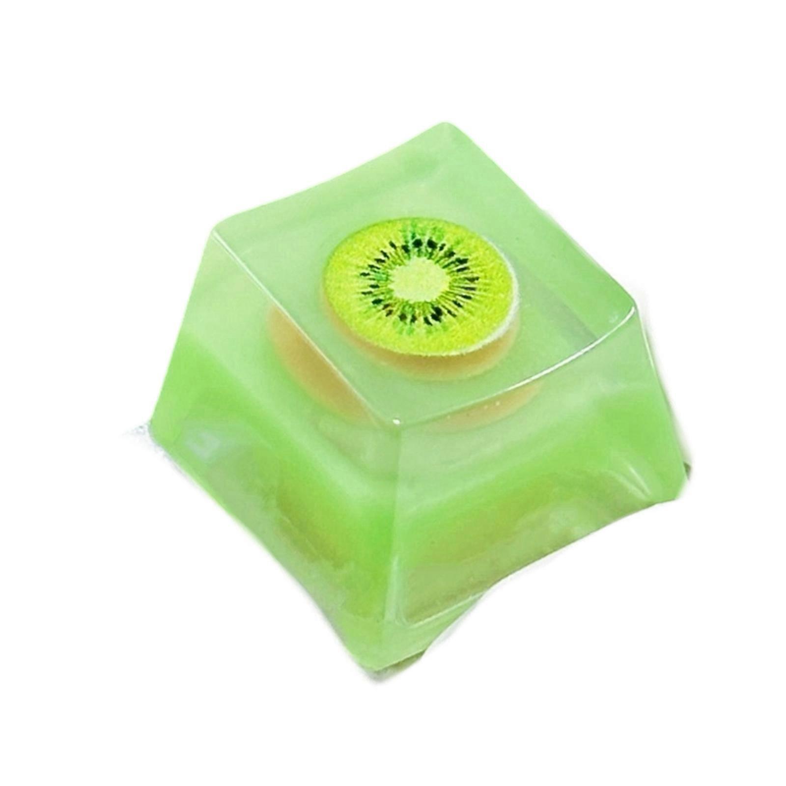 Fruit Shaped Clear Backlits Keycap For Mechanical Keyboards Switches Glowing Resin Keycap Replacement Multicolor
