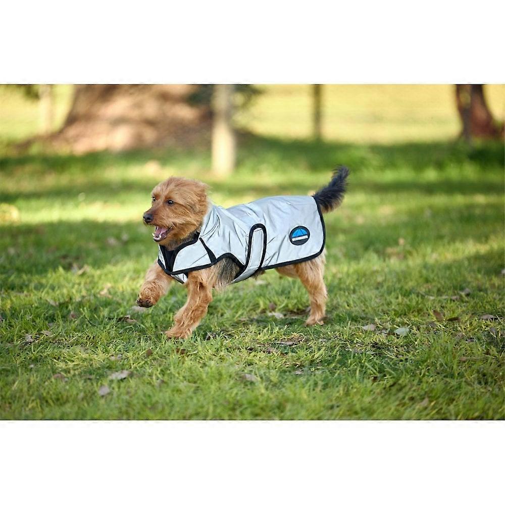 Weatherbeeta Comfitec Reflective Showerproof Dog Coat - Silver