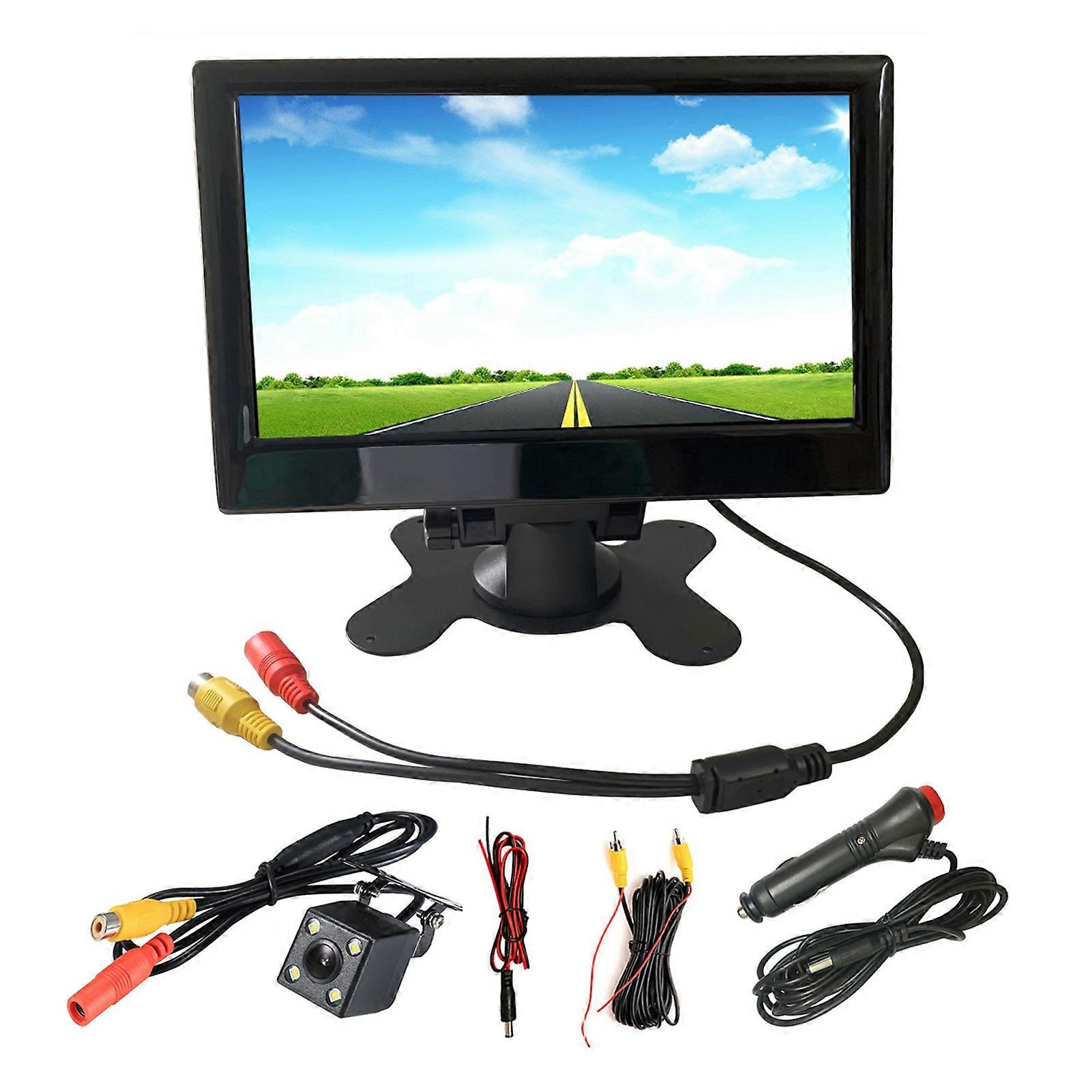 HD reversing monitor for vehicles 7in display 170° angle two-way input