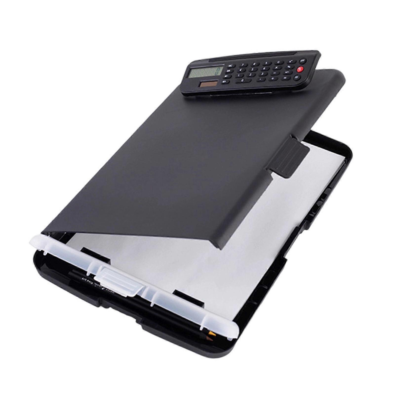 クリップボードと電卓付きドキュメントオーガナイザー250x365mmファイルオーガナイザー収納ケースクリップボード付きオフィススクールマルチカラー