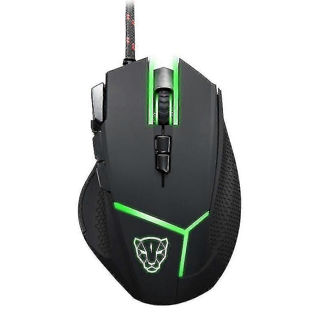 V18 4000dpi 9 Keys Rgb Backlit Optical Gaming Mouse With Fire Key Laughing Key