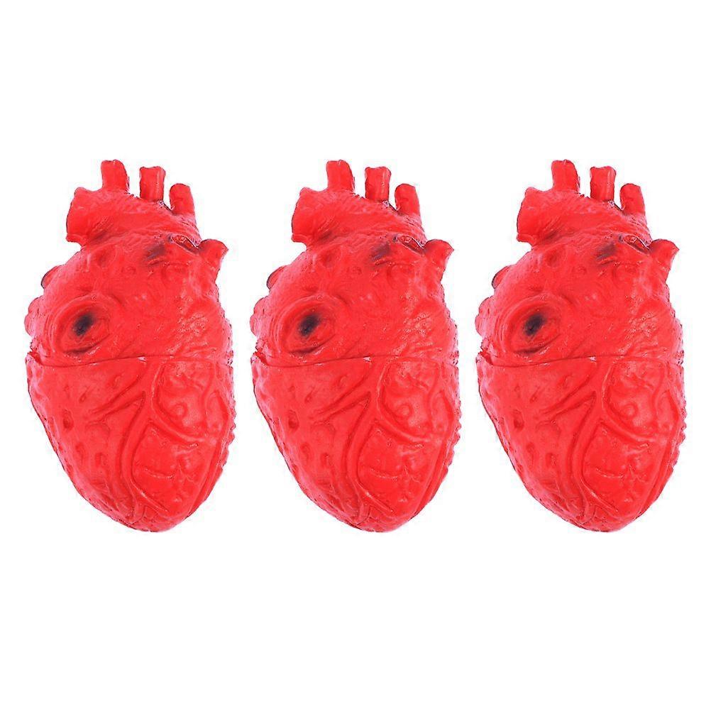 3個ハロウィンハート小道具ハロウィントリッキーなおもちゃ恐ろしい射撃小道具パーティー用品