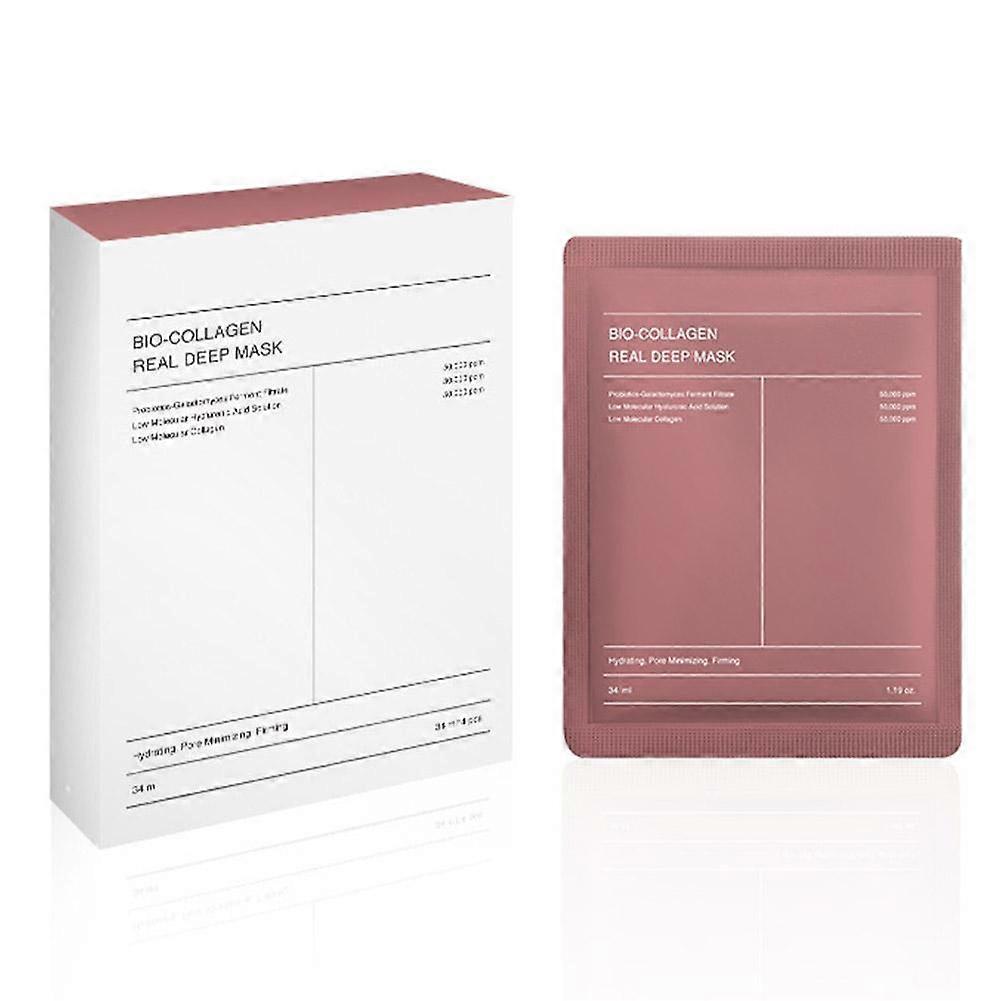 Collagen Face Mask 5-in-1 Hydrating Anti-Aging Wrinkle Reduction Brightening Pore Minimizing Skincare Treatment