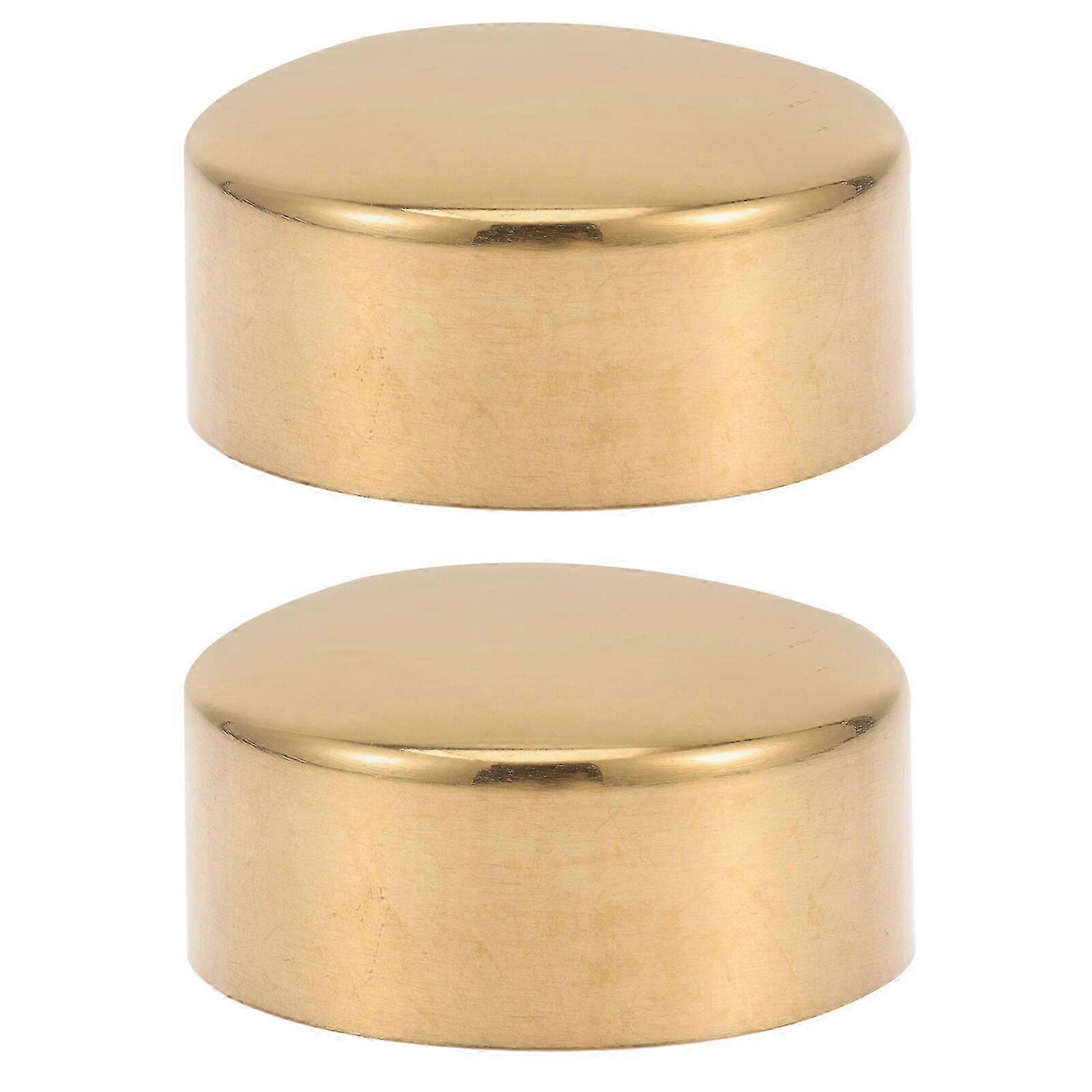 2pcs Wooden Handrail End Caps Hand Railing End Caps Round Handrail End Plugs Edition 1107