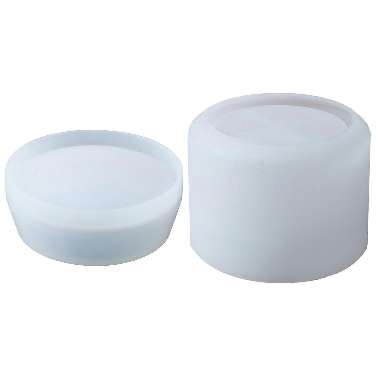 Convenient Resin Moulded Jar with Lid Creating Mold Elegant Jewelry Box Silicone Molds Functional Holder Mold Multicolor