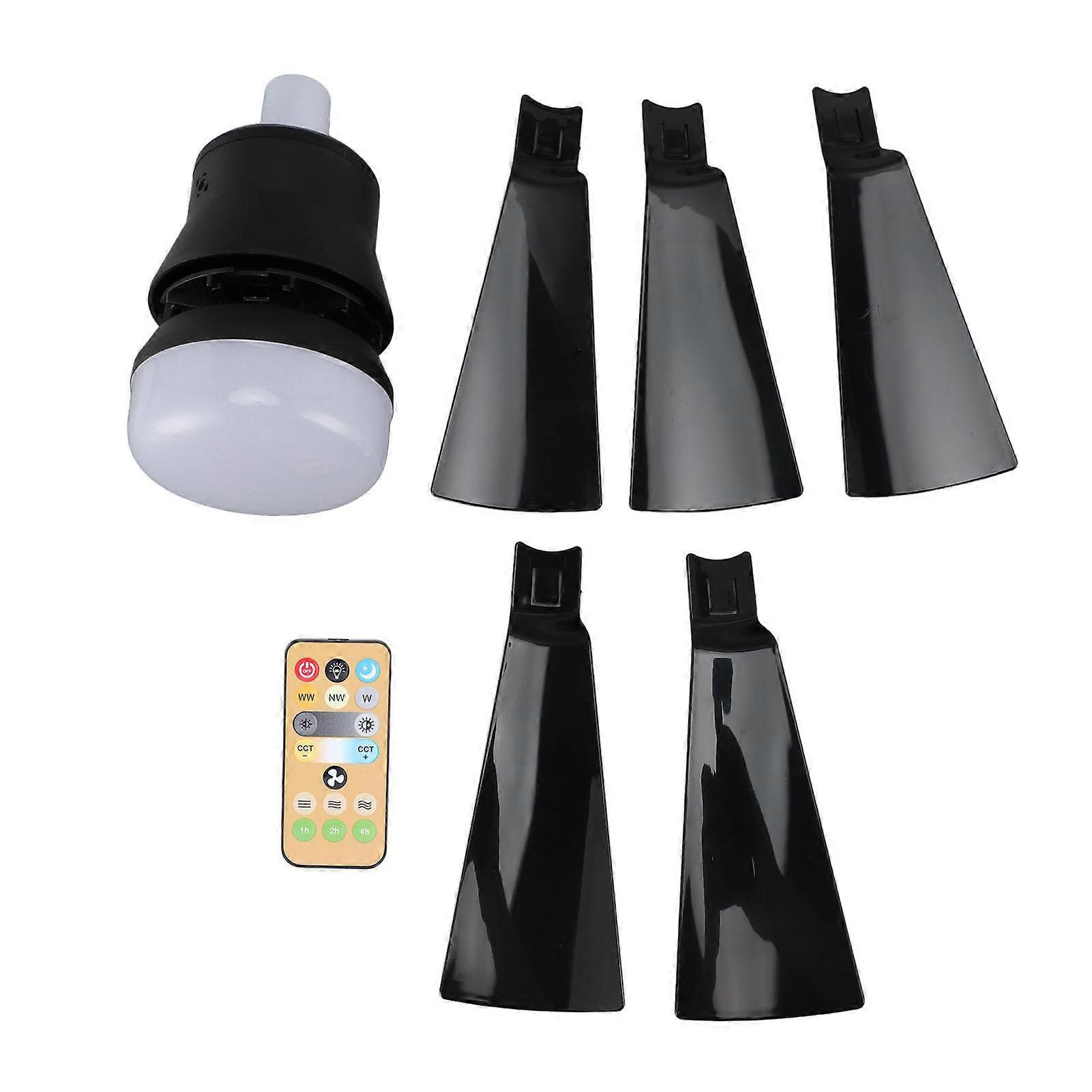 Ceiling Fan Light 3000K To 6500K Adjustable Brightness 3 Wind Speeds 3 Timers E26 Socket Light with