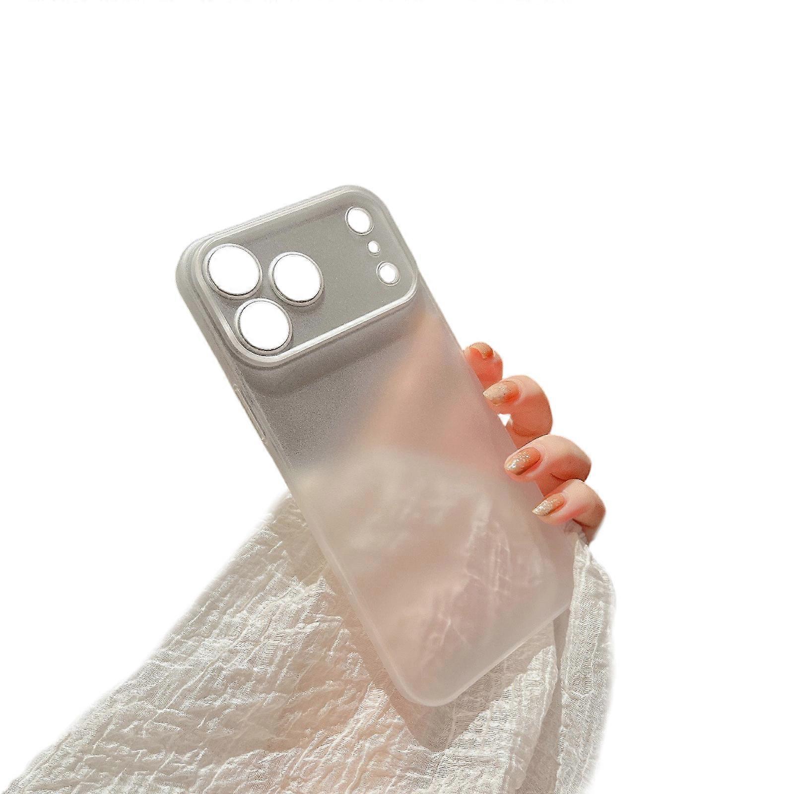 Thin Translucent Matte Case For 17 Series Lightweight Cover Shell Protector Easy Installation Lens Full Coverage  matte white