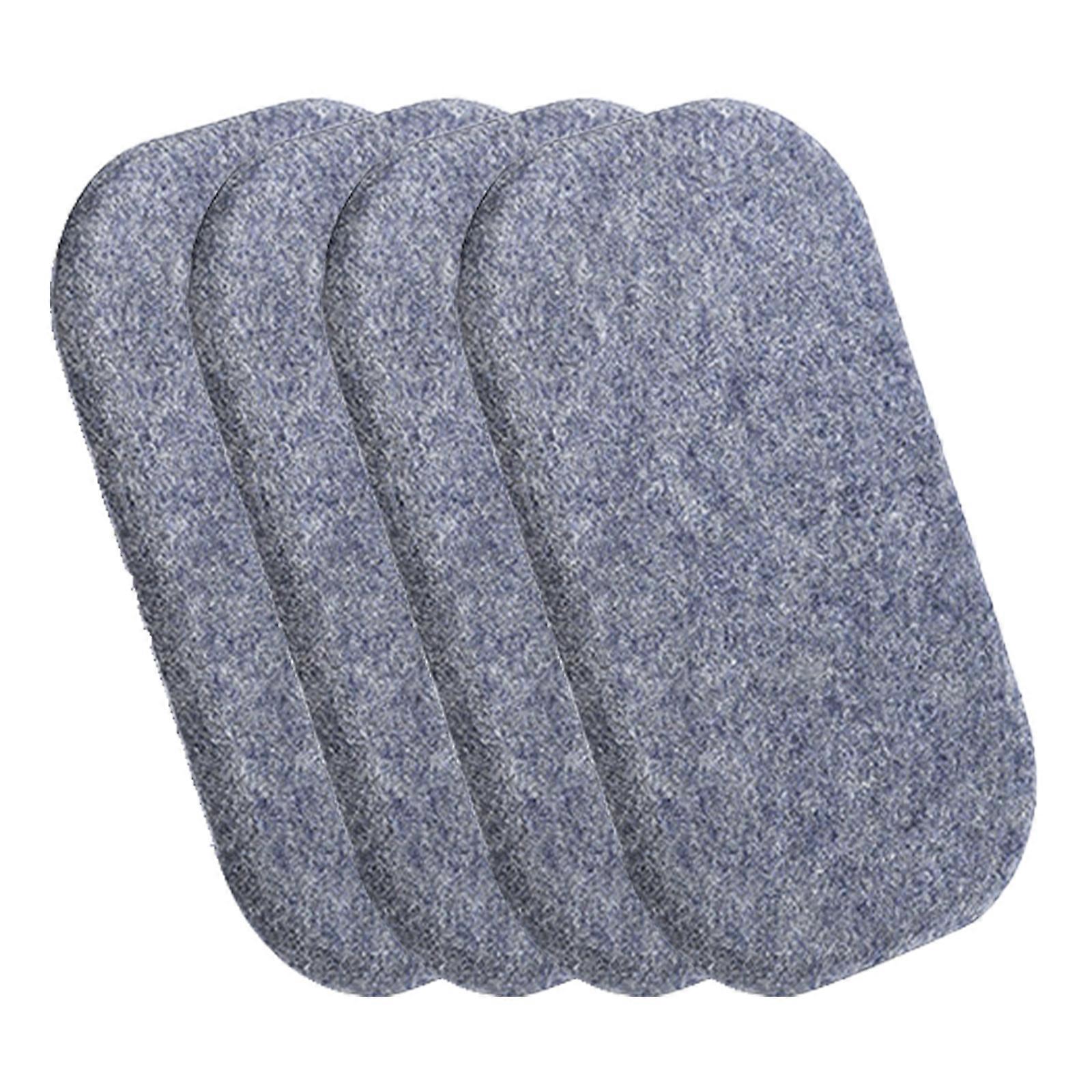 Noise Reducing Furniture Sliders Not Slip Base Rectangular Designs Felts & Furniture Pad set for Sofa Bed Chair Legs  Gray