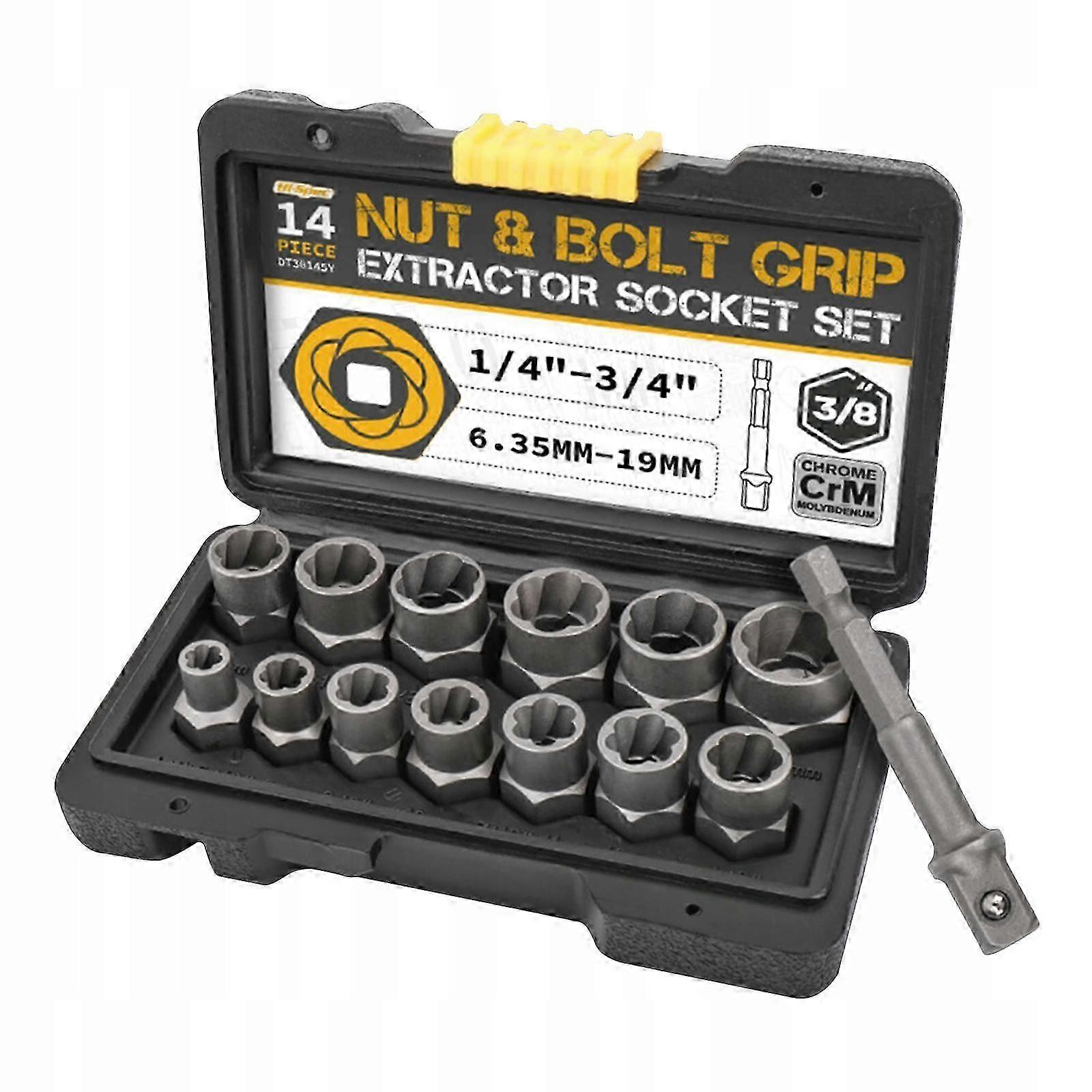 14-piece Impact Screw Nut Removal Kit Socket Set