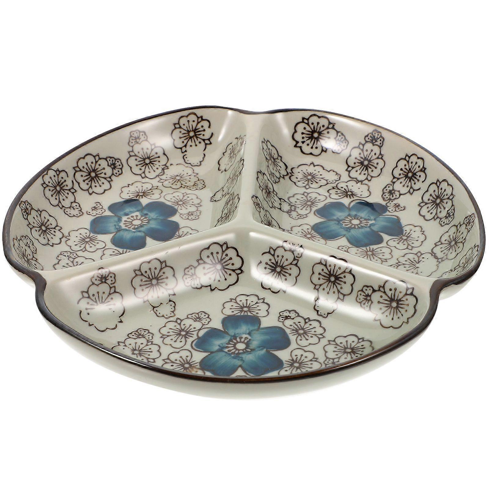 Food Serving Plate Divided Diet Dinner Plate Multi-function Serving Plate Home Accessory