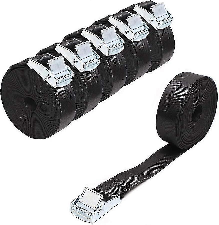 Lashing Straps Lashing Straps Black 6 Pcs Fastening Straps 2m Lashing Straps With Ratchet