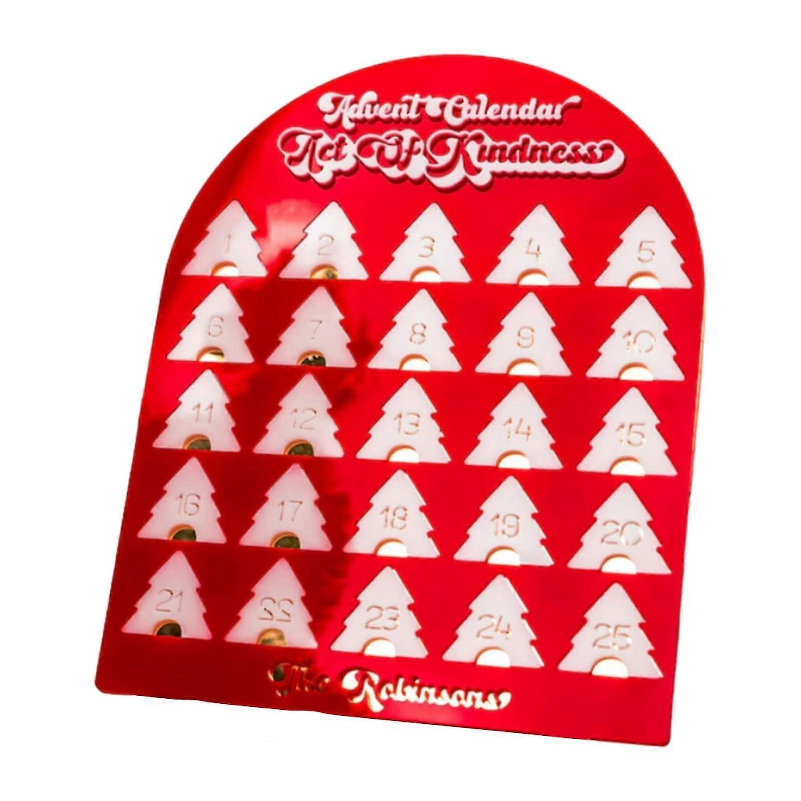 Xmas Countdown Calendar for December with 25 Days