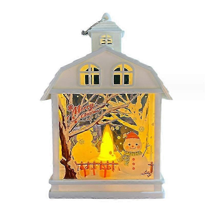 Vianočná dekoračná sada so snehovou guľou, lampášom a svietnikom